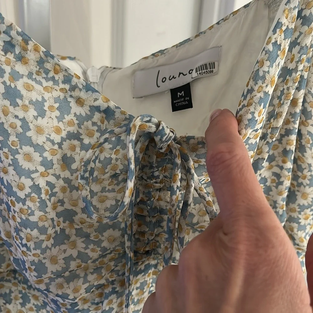 Louna Blue Daisy Dress, RTR - Picture 5 of 6
